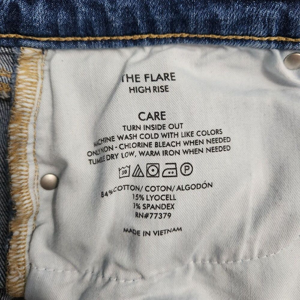 Ann Taylor Women 8P High Rise Flare Jeans - Picture 7 of 12